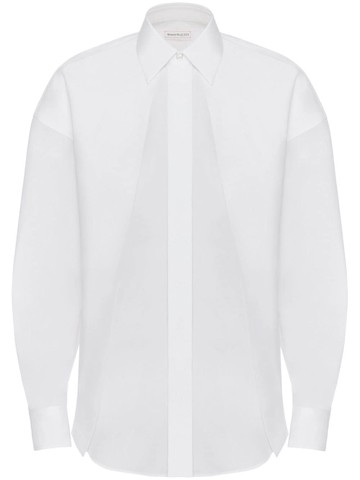 Alexander McQueen - folded long-sleeved cotton shirt - men - Cotton - 16 - White