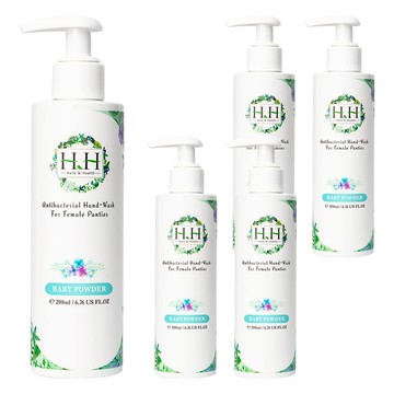 HH 草本新淨界 女性私密衣物抗菌手洗精 寶貝粉香  200ml  5瓶