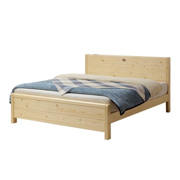唯熙傢俱-沐木北歐松5尺雙人床