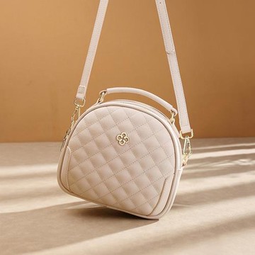 女包新款2025秋冬斜挎包潮菱格圓包輕便小包2022時尚百搭手提