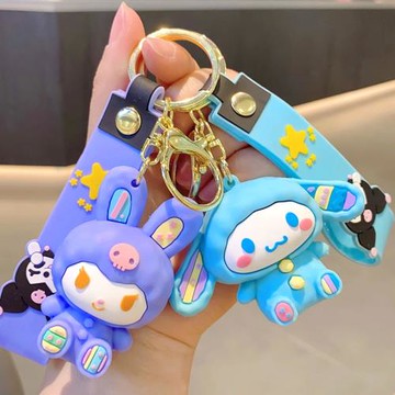 玉桂狗大耳狗庫洛米掛件卡通小禮品汽車背包掛件鑰匙扣小禮品