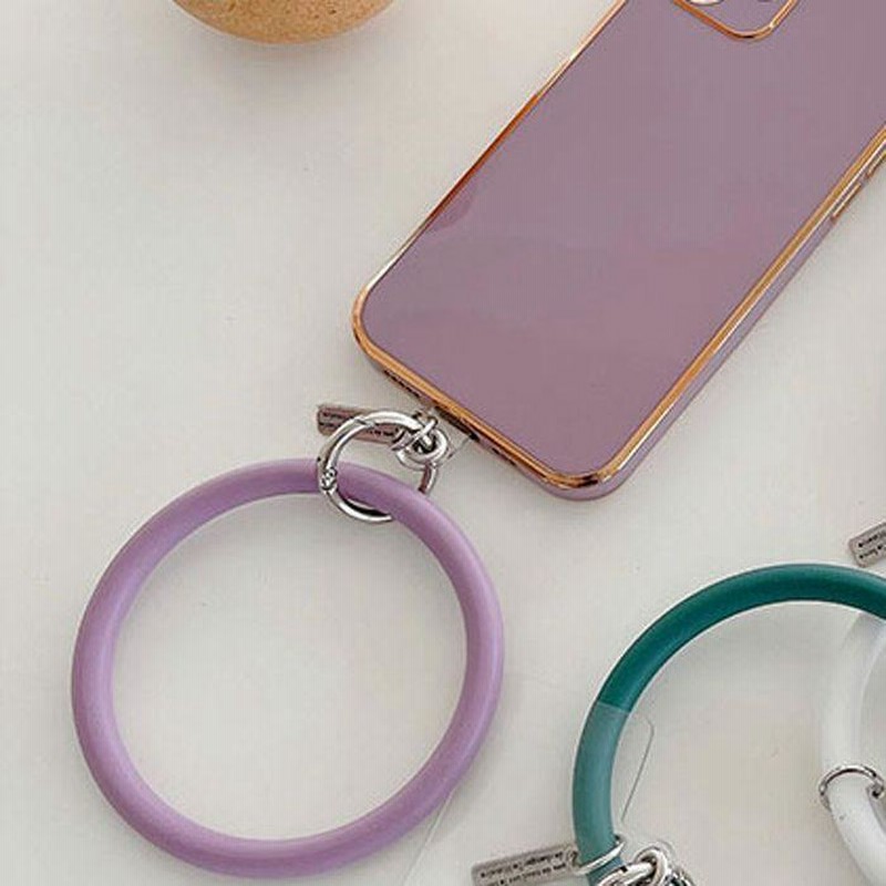 超特価SALE開催！ スマホ リング 手首 ブレスレット シリコン ストラップ 落下防止 ブラックｂ