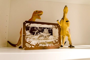 【紙托邦DIY】恐龍世界 | 紙雕盒 手作 組裝 桌上小物 擺飾