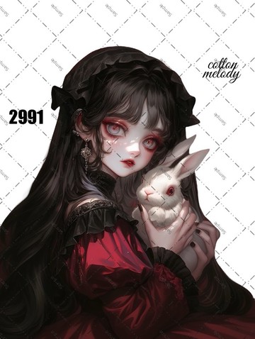 original sticker o.2991 人物貼紙 原創貼紙 cotton melody