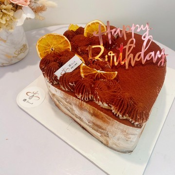 【鑠。咖啡/甜點】 愛心形狀 原味提拉米蘇 生日蛋糕 慶生 六吋/八吋蛋糕