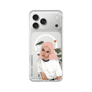 iPhone 17 Pro Max ClearX (MagSafe 兼容) 晶透白 - Janice Sung - Pink Sand 粉砂