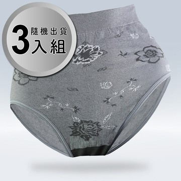 AREX SPORT超彈力女高腰竹炭三角運動內褲三入組 Free尺寸
