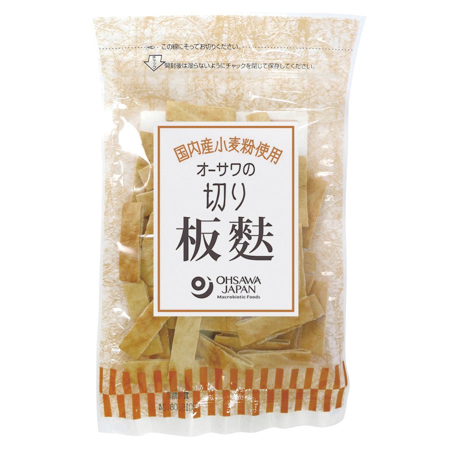 無添加 麩・切り板麸 40g　国内産小麦粉使用　オーサワ