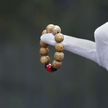 指尖文玩星月菩提子手捻佛珠小手串念珠朱砂十年老陳籽天然原籽真