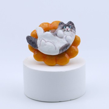 【為妳負責可愛的布偶貓】無需妳負責餵養 設計師手作旋轉戒指