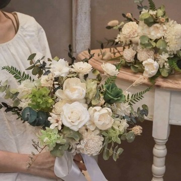 【遇見恆久】等待的時光系列永生花捧花 乾燥花 永生花 生日禮物 情人節 客製化禮物