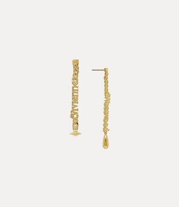 Vivienne Westwood Millicent Earrings Gold Swarovski Crystals Women