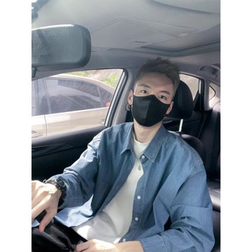 藍色高級感牛仔襯衫男款長袖cleanfit美式疊穿襯衣外套牛仔衣褂子