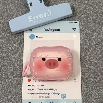 卡通粉色可爱小猪 AirPods Pro3 4代 3代 pro2保護殼 2代蘋果 藍牙 矽膠防摔保護套 耳機殼 生日禮物