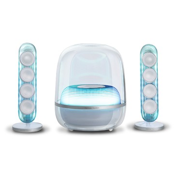 Harman Kardon 藍牙喇叭 SoundSticks 5 水母喇叭 五代 2.1聲道【上網登錄保固兩年】透白