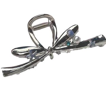 【巴黎精品】髮夾合金髮飾-海星貝殼鑲珠抓夾女飾品2款a1gh11