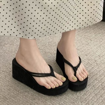 台灣出貨 【增高厚底】細帶女外人字拖 厚底拖鞋 夏季沙灘拖鞋 海邊夾腳拖鞋 防滑人字拖 人字拖 女拖鞋 沙灘鞋 海邊拖鞋