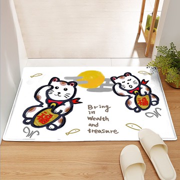 【訂製】地毯/仿羊絨/醜萌招財貓