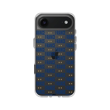 iPhone Air Clear Case（相機按鈕） 透明 - FFF - France Pattern