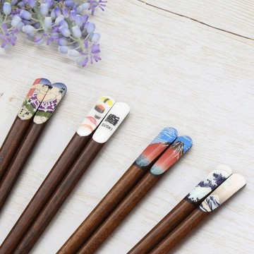 現貨 日本製 職人手感木筷 JAPONESQUE 23cm 防滑加工 和風餐具 環保筷 可愛筷子 竹筷子 木筷 日本進口