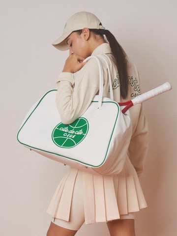 Basketball Logo Boston Bag_White