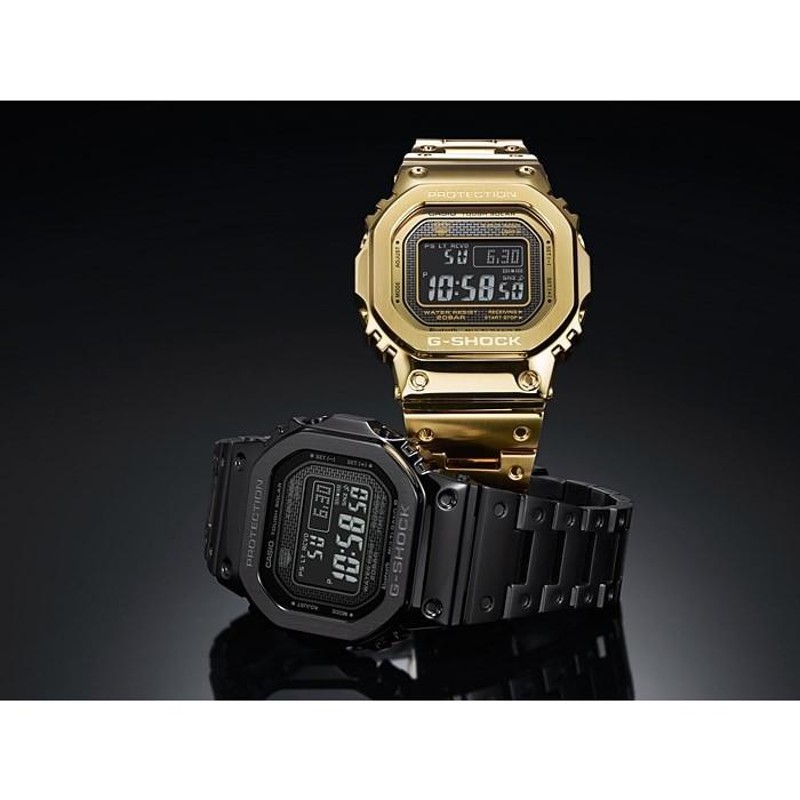 CASIO腕時計 電波ソーラーG-SHOCK ジーショック フルメタル ゴールド GMW-B5000GD-9JF 国内正規品 | LINEショッピング