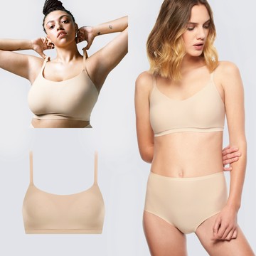 【Chantelle Lab】SoftStretch_涼感無痕無鋼圈輕運動內衣_XS-XXL(16A20_0WU膚色)