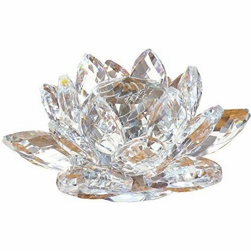 おしゃれな インテリア クリスタルガラス製 蓮の花 置物 風水 開運 サンキャッチャー 10cmサイズ 通販 Lineポイント最大0 5 Get Lineショッピング