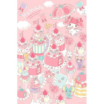 【拼圖貓】百耘圖 -  MY MELODY甜草莓城鎮拼圖1000片 HP01000-158