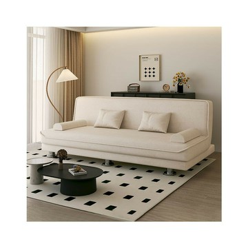 奶油風沙發客廳小戶型多功能可折疊出租房雙人三人臥室兩用沙發床[DD280308]