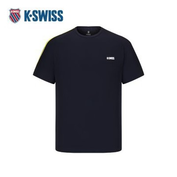 K-SWISS 專業運動T恤 SHIRTKC7632MNTS31 男上衣 男裝 深靛藍色 1010678-495