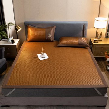 高檔帝王藤席加厚夏季可折疊冰藤席空調軟席家用臥室涼席一件代發