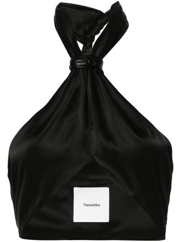 Nanushka - Maru bralette top - women - Acetate/Polyester/Polyurethane - M - Black