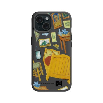 iPhone 15 SolidX 黑 - Van Gogh Museum - 寢室-透明