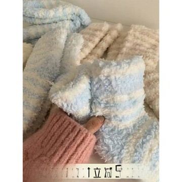 珊瑚絨襪子女加絨加厚月子襪產后秋冬毛絨家居睡眠睡覺穿的地板襪