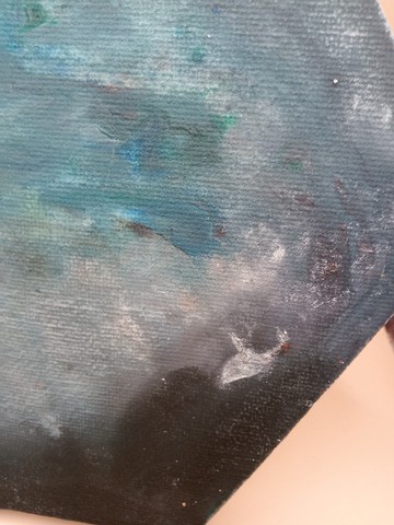 深海裡的世界 畫作 壓克力