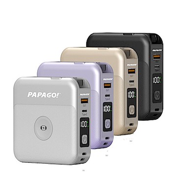 【CCC 認證&WH標示】PAPAGO!第三代多功能10000mAh可分離式充電線行動電源BS-WL720-快