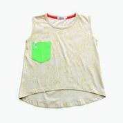 2015 春夏 indikidual 灰底滿版香蕉無袖背心