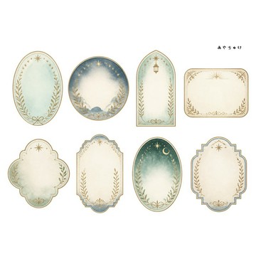 【9 月新品】20-149-0332 剪裁紙 幻想復古浪漫喫茶