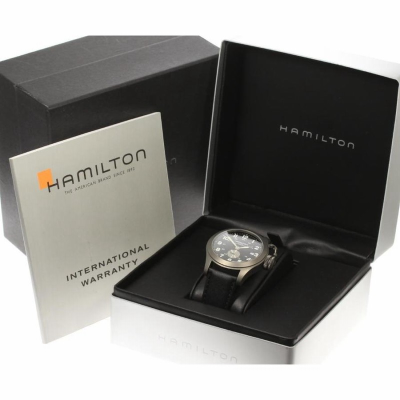 ☆美品 箱保付【HAMILTON】ハミルトン カーキ ネイビー クラシック H774450 自動巻き メンズ | LINEショッピング