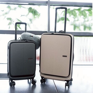 DOPPIO 29吋 防盜拉鍊 前開擴充拉鍊拉桿箱 三色 鐵灰色