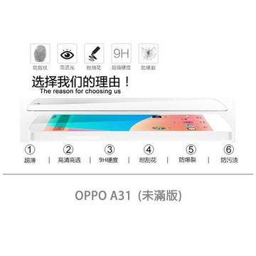 【嚴選外框】 OPPO A31 未滿版 半版 不滿版 非滿版 玻璃貼 鋼化膜 9H 2.5D