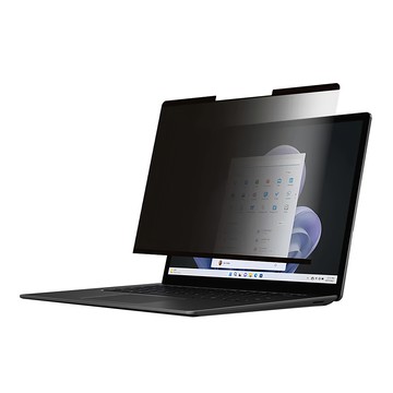 台灣 AIDA 超薄磁吸式防窺保護隱貼  有效阻隔55%有害藍光  抗刮防油汙  1個  黑