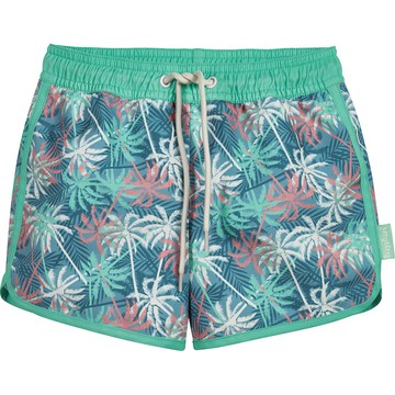 德國PlayShoes 抗UV防曬速乾女童海灘褲-棕梠樹 - 158/164