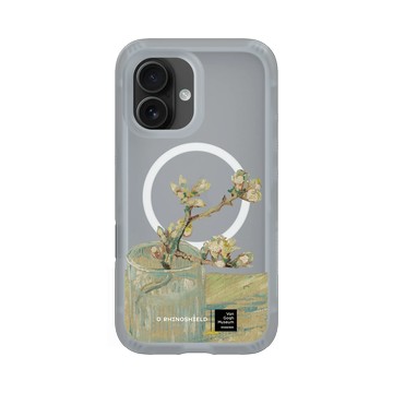 iPhone 16 AirX 流變灰 - Van Gogh Museum - 玻璃杯中盛開的杏花