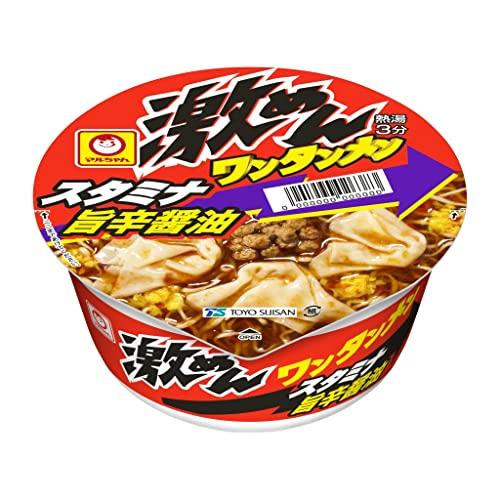 マルちゃん 東洋水産 激めんワンタンメン スタミナ旨辛醤油 97g×12個