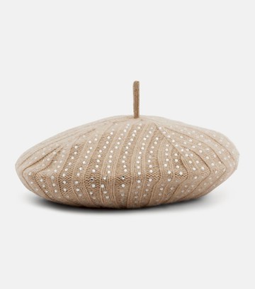 Max Mara Svelto embellished cashmere beret