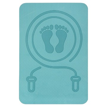 kingkong 加厚靜音跳繩墊/運動健身瑜珈墊/跳繩毯  藍色  1個  60 x 40 x 0.8cm