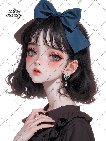 original sticker no.1253 人物貼紙 原創貼紙 人物貼紙 女孩貼紙 原創人物貼紙