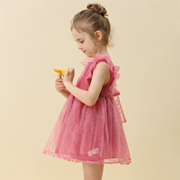 next love童裝女童連衣裙22新款兒童夏季裙子女孩蓬蓬紗裙公主裙